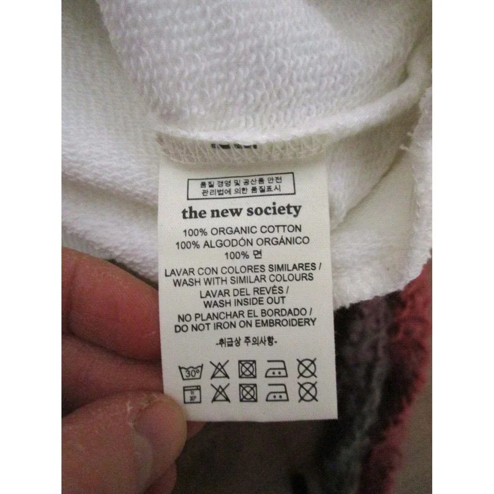 THE NEW SOCIETY IVORY YOLY SWEATER SWEATSHIRT PULLOVER NWT Ruffle Shoulder - Picture 5 of 11